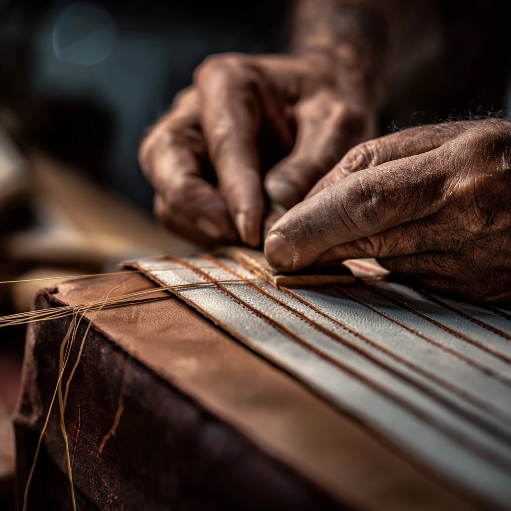 Artisan crafting furniture